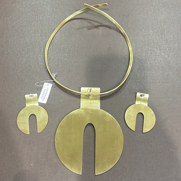 Katerina Vassou Statement Necklace and Earring Set - Picture 2 of 5